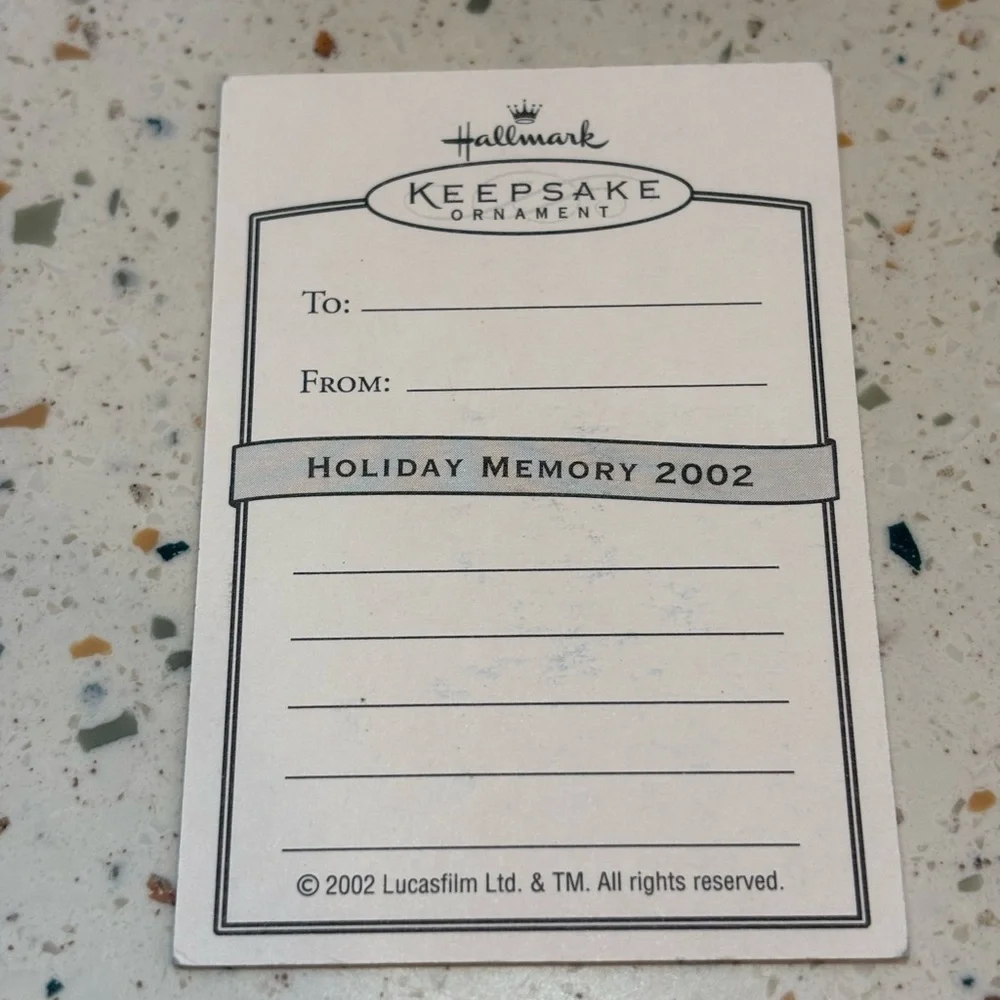 Hallmark Keepsake Ornament – Darth Vader 2002‎ – Star Wars – Collector’s Series